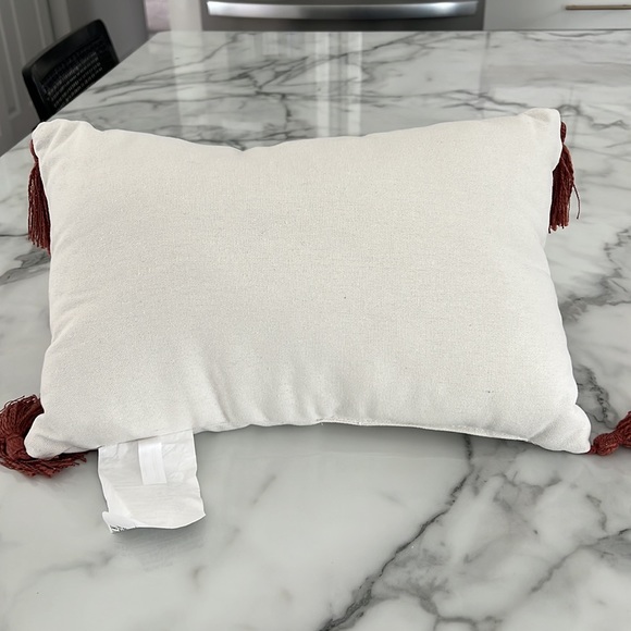 Target Bullseye 2023 - NWT - "hey pumpkin" Pillow w/Fringe Details - Picture 5 of 6